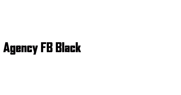 Agency FB Black